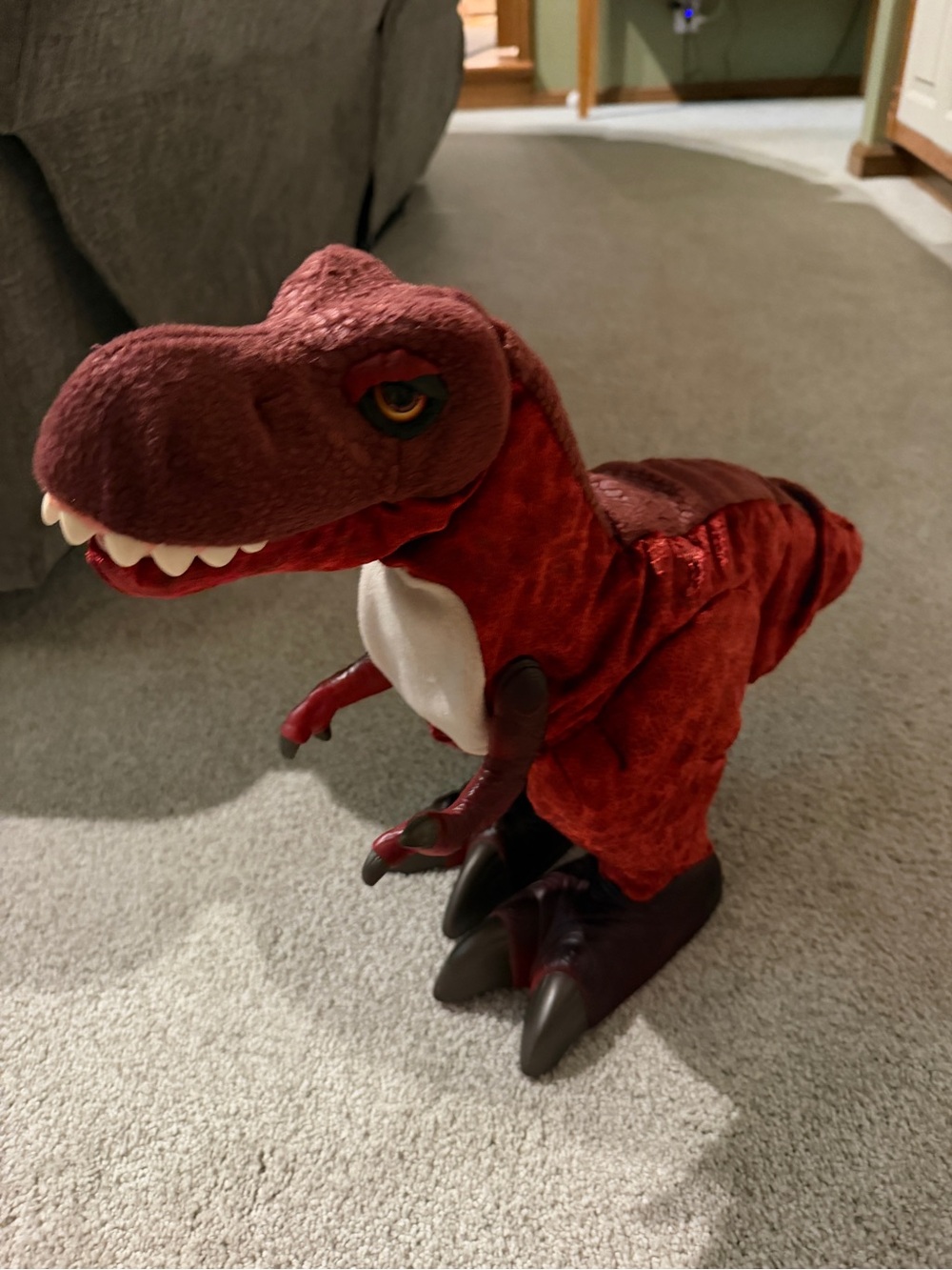 Red T-Rex Plush Kids Costume - Dino Dress-Up